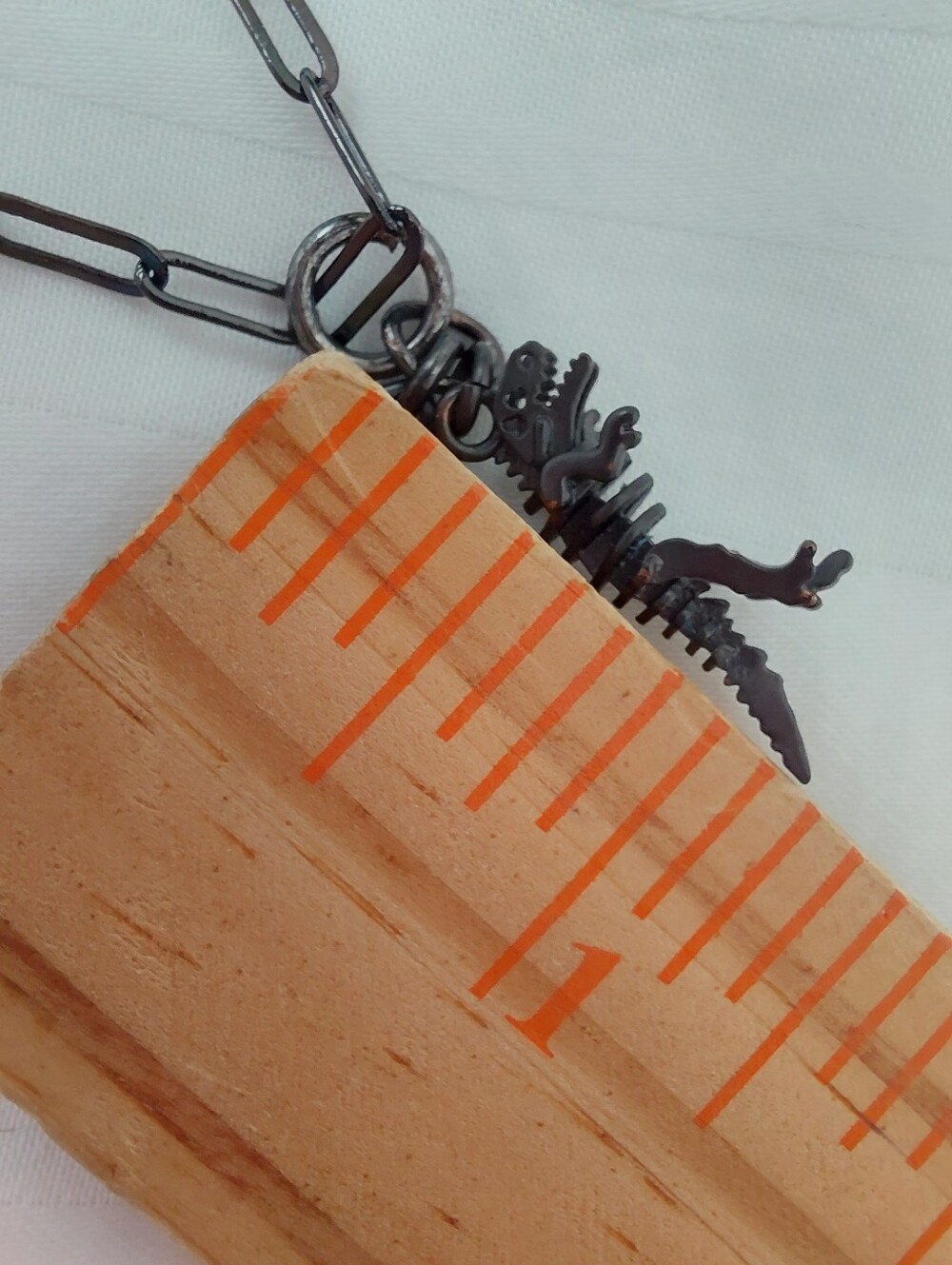 Coach Rexy Charm Necklace Paperclip - Picture 6 of 6